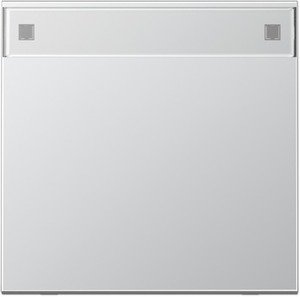 Фото Jung LS990 AL2990NA Клавиша одиночная с полем для надписи (алюминий)