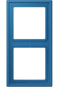 Фото Jung Le Corbusier LC98232030 Рамка 2-постовая (универсальная, bleu céruléen 31)