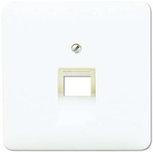 Фото Jung CD500 CD569-1UAWW Крышка розетки телефонной/компьютерной (RJ11/RJ45, белая)