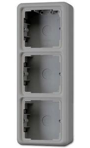 Фото Jung CD500 CD583AGR Коробка тройная для наружного монтажа (серая)