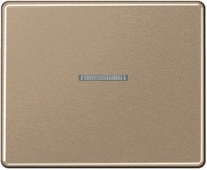 Фото Jung SL500 SL590KO5GB Клавиша одиночная с окошком (золотая бронза)