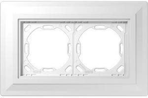 Фото Jung LS Zero PA982G125-0 Монтажный адаптер двойной (белый)