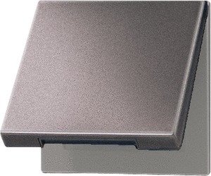 Фото Jung LS990 AL2990KL Рамка 1-постовая с крышкой (алюминий)