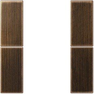 Фото Jung LS ME2502TSAAT Комплект клавиш 2 группы для кнопочного модуля (античная латунь)