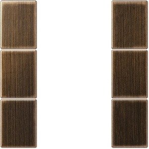 Фото Jung LS ME2503TSAAT Комплект клавиш 3 группы для кнопочного модуля (античная латунь)