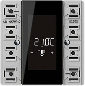 Фото Jung LS990 LS5192KRMTSD Контроллер-дисплей комнатный KNX 2 группы (скрытая установка, механизм)
