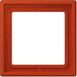 Фото Jung Le Corbusier LC9814320A Рамка 1-постовая (универсальная, rouge vermillon 59)