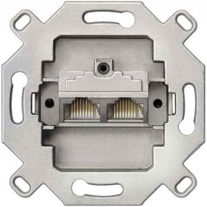 Фото Jung ECO profi EPUAE8-8UPOK6 Розетка компьютерная (2хRJ45, cat.6, UAE, механизм, скрытая установка)