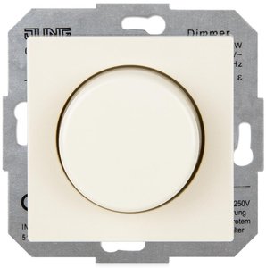 Фото Jung ECO Profi 5544.02VEINS/1 Светорегулятор роторный (400 Вт, под рамку, скрытая установка, слоновая кость)