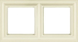 Фото Jung Eco profi Deco EPD482/1 Рамка 2-постовая (горизонтальная, слоновая кость)