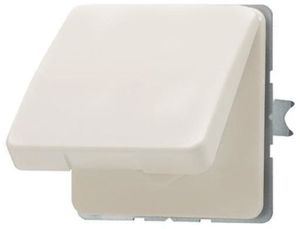 Фото Jung CD500 CD520KIWU Розетка с заземляющим контактом (16 А, под рамку, шторки, крышка, скрытая установка, слоновая кость)