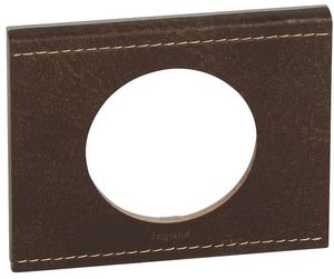 Фото Legrand Celiane 069401 Рамка 1-постовая (кожа текстура)