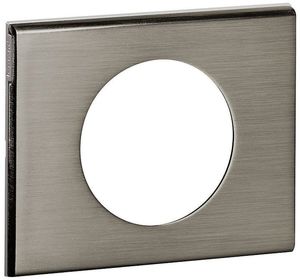 Фото Legrand Celiane 069101 Рамка 1-постовая (фактурная сталь)