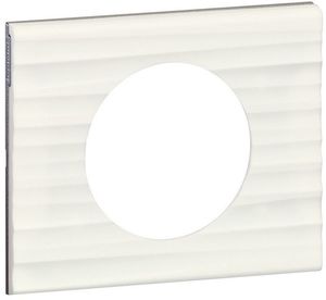 Фото Legrand Celiane 069011 Рамка 1-постовая (Corian белый рельеф)