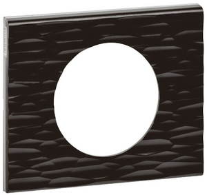 Фото Legrand Celiane 069021 Рамка 1-постовая (Corian черный рифленый)