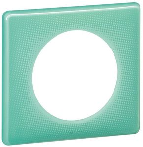 Фото Legrand Celiane 066641 Рамка 1-постовая (бирюзовый муар)