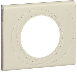 Фото Legrand Celiane 069431 Рамка 1-постовая (кожа макиато)