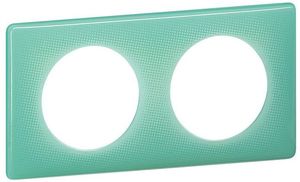 Фото Legrand Celiane 066642 Рамка 2-постовая (бирюзовый муар)