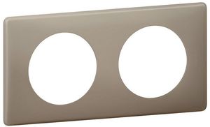 Фото Legrand Celiane 066722 Рамка 2-постовая (грэй перкаль)