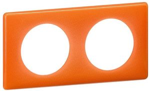 Фото Legrand Celiane 066652 Рамка 2-постовая (оранжевый муар)