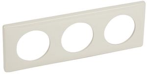Фото Legrand Celiane 068693 Рамка 3-постовая (слоновая кость)