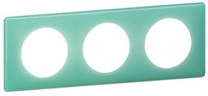 Фото Legrand Celiane 066643 Рамка 3-постовая (бирюзовый муар)