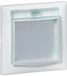 Фото Legrand Valena 774450 Рамка 1-постовая (IP44, крышка, горизонтальная, белая)