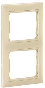 Фото Legrand Valena 774356 Рамка 2-постовая (вертикальная, слоновая кость)