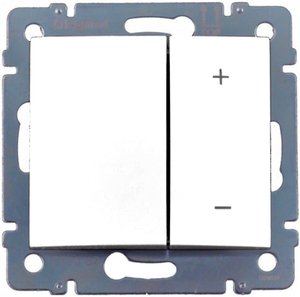 Фото Legrand Valena 770062 Светорегулятор кнопочный (400 Вт, R+L+C, под рамку, скрытая установка, белый)