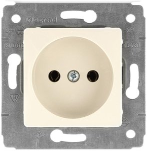 Фото Legrand Cariva Diy 695915 Розетка без заземляющего контакта (16 А, под рамку, скрытая установка, слоновая кость)
