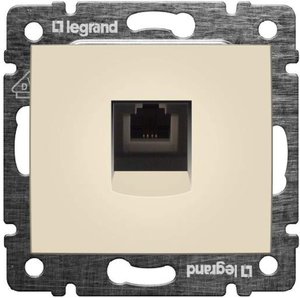 Фото Legrand Valena 774338 Розетка телефонная (RJ11, под рамку, скрытая установка, слоновая кость)