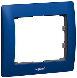 Фото Legrand Galea Life 771911 Рамка 1-постовая (универсальная, metal magic blue)