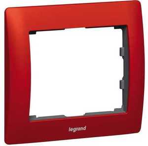 Фото Legrand Galea Life 771901 Рамка 1-постовая (универсальная, metal magic red)