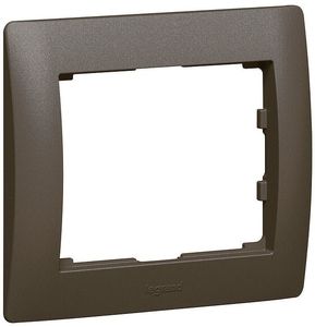 Фото Legrand Galea Life 771201 Рамка 1-постовая (универсальная, dark bronze)