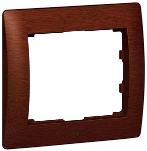Фото Legrand Galea Life 771981 Рамка 1-постовая (универсальная, mahogany)