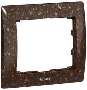 Фото Legrand Galea Life 771701 Рамка 1-постовая (универсальная, corian cocoa brown)