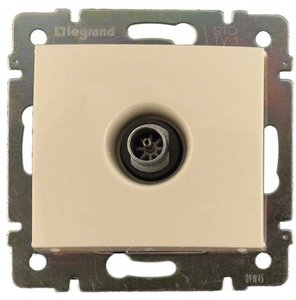 Фото Legrand Valena 774329 Розетка телевизионная (TV, под рамку, скрытая установка, слоновая кость)