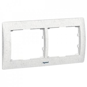 Фото Legrand Galea Life 771712 Рамка 2-постовая (горизонтальная, corian everest)