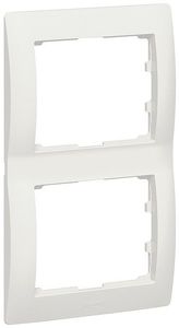 Фото Legrand Galea Life 771506 Рамка 2-постовая (вертикальная, pearl)