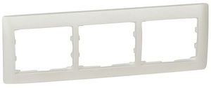Фото Legrand Galea Life 771503 Рамка 3-постовая (горизонтальная, pearl)
