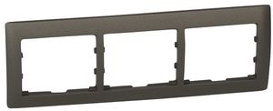 Фото Legrand Galea Life 771203 Рамка 3-постовая (горизонтальная, dark bronze)