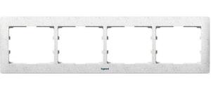 Фото Legrand Galea Life 771714 Рамка 4-постовая (горизонтальная, corian everest)