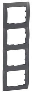 Фото Legrand Galea Life 771208 Рамка 4-постовая (вертикальная, dark bronze)