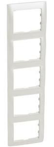 Фото Legrand Galea Life 771509 Рамка 5-постовая (вертикальная, pearl)