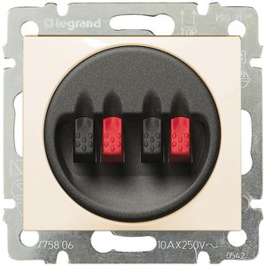 Фото Legrand Valena 774324 Розетка аудио (2хAudio, под рамку, скрытая установка, слоновая кость)