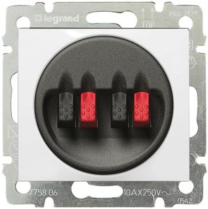 Фото Legrand Valena 774424 Розетка аудио (2хAudio, под рамку, скрытая установка, белая)
