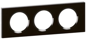 Фото Legrand Celiane 069303 Рамка 3-постовая (смальта графит)