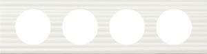 Фото Legrand Celiane 069014 Рамка 4-постовая (Corian белый рельеф)
