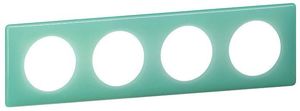 Фото Legrand Celiane 066644 Рамка 4-постовая (бирюзовый муар)