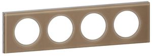 Фото Legrand Celiane 069464 Рамка 4-постовая (смальта мокка)